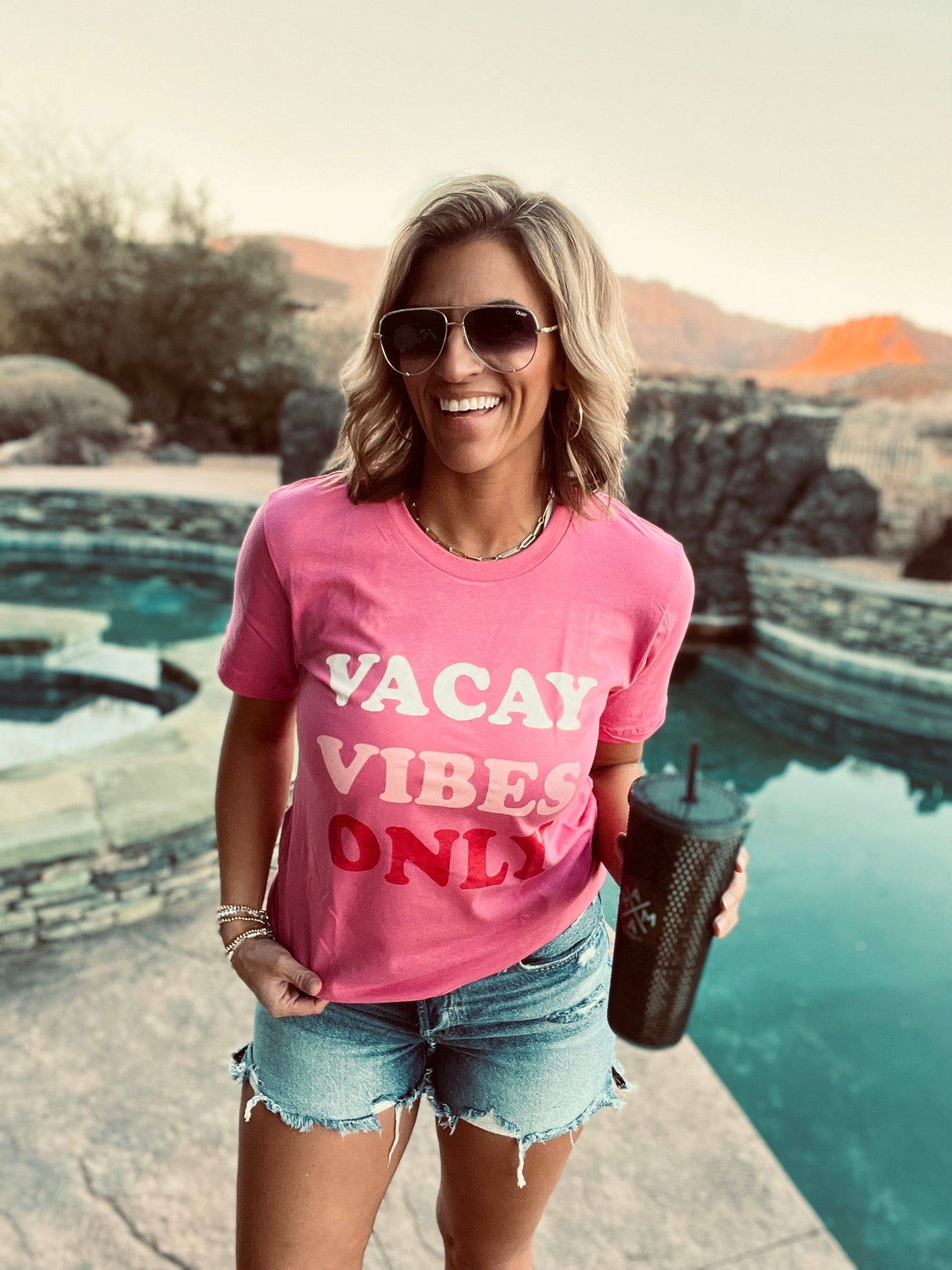 Vacay vibes only tee Short sleeve summer tee Bella Canvas 3001 