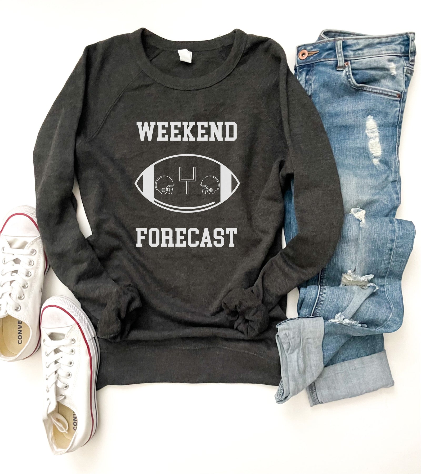 Weekend forecast french terry raglan Football french Terry Lane seven French Terry raglan 