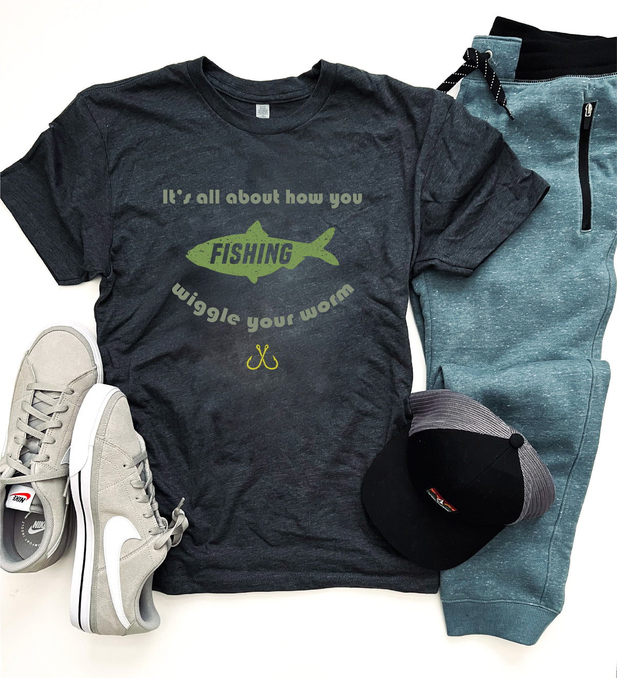 Wiggle your worm Short sleeve men’s tee Bella Canvas 3001 