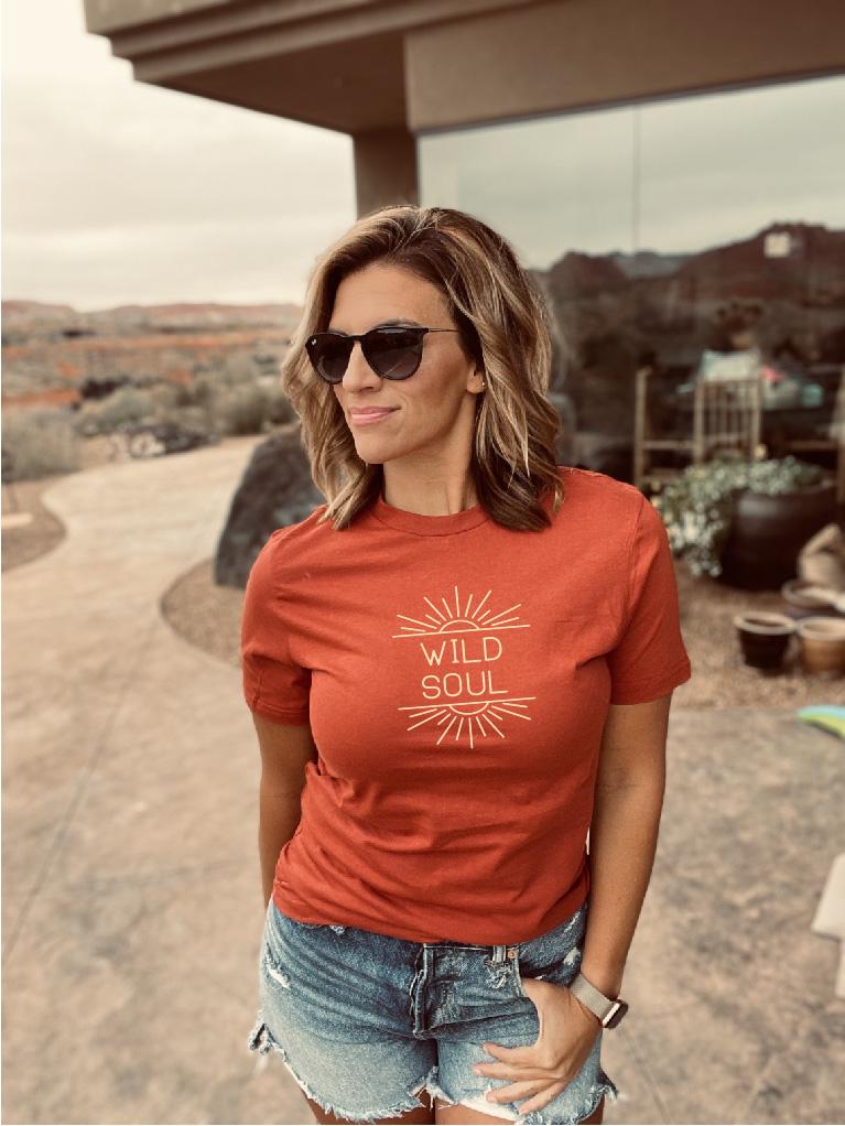 Wild soul tee Short sleeve retro tee Bella Canvas 3001 