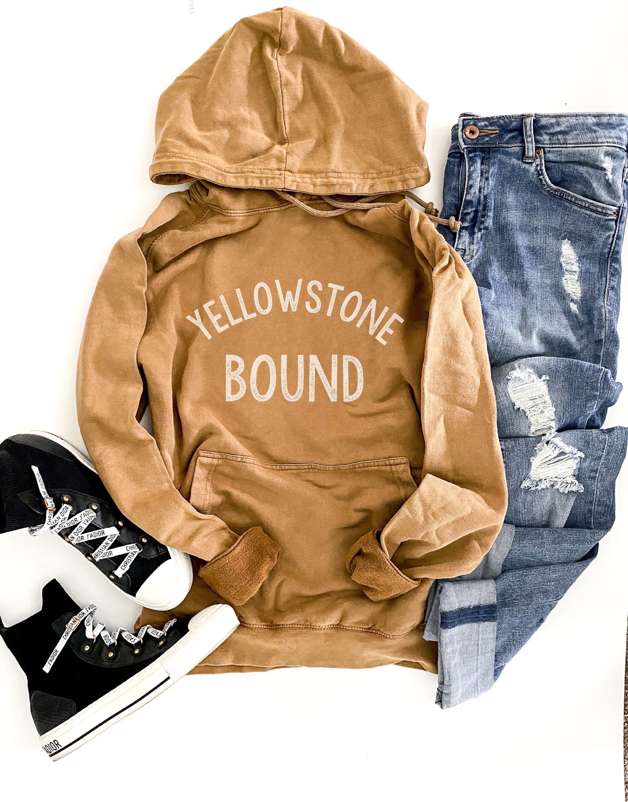 Yellowstone bound vintage wash hoodie National park collection Lane seven vintage wash hoodie 