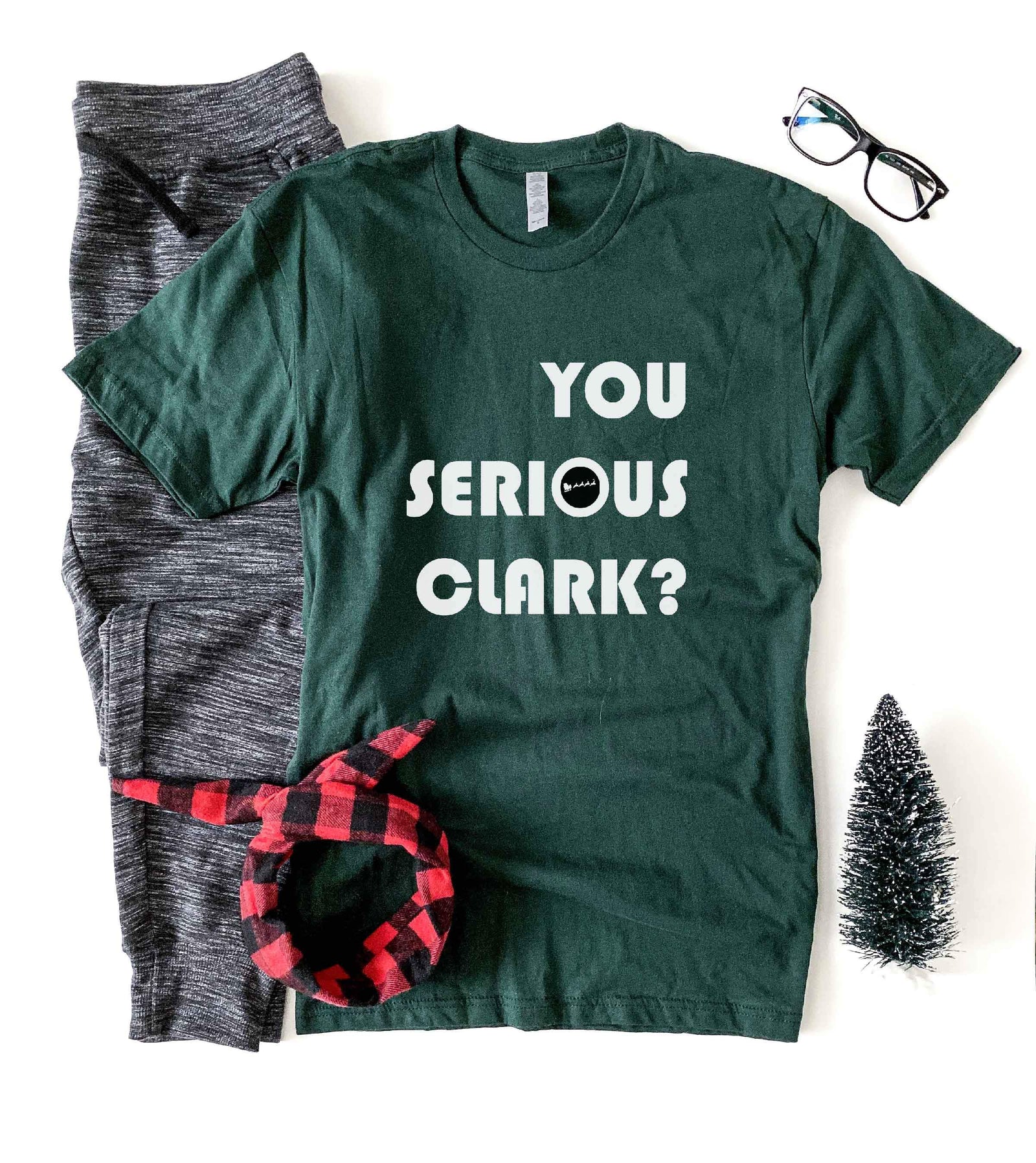 You serious clark tee Short sleeve holiday tee Bella Canvas 3001 