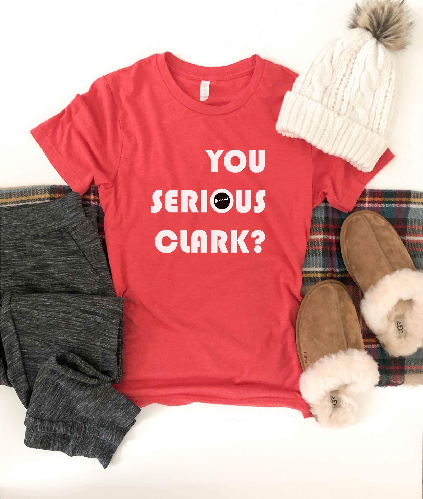 You serious clark tee Short sleeve holiday tee Bella Canvas 3001 